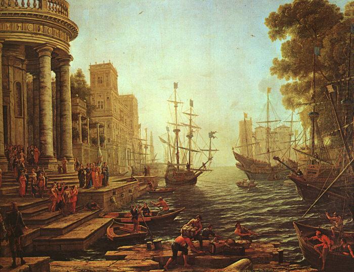 Seaport : The Embarkation of St.Ursula, Claude Lorrain